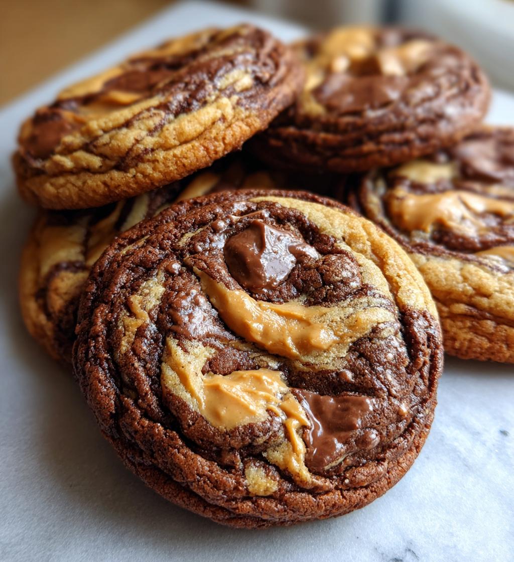 peanut butter brownie swirl cookies are a must try