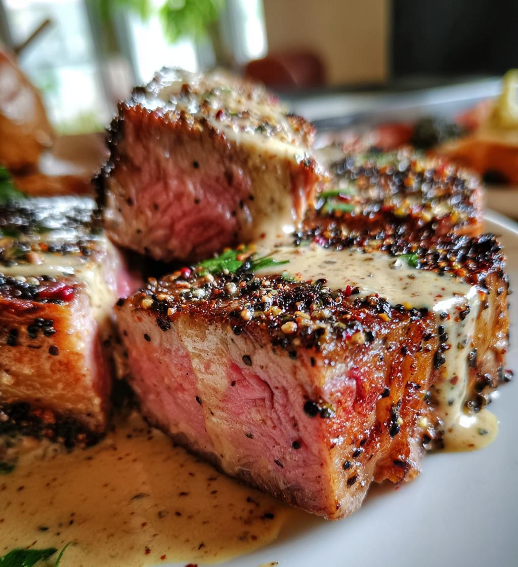 peppercorn steak recipe