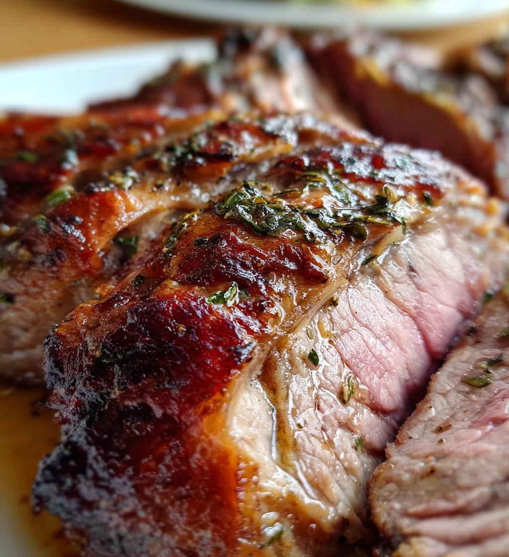 roasted leg of lamb is a delicious holiday dish