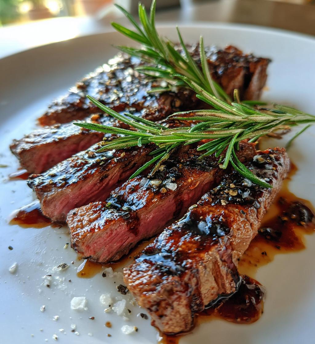rosemary balsamic steak recipe - detail 1