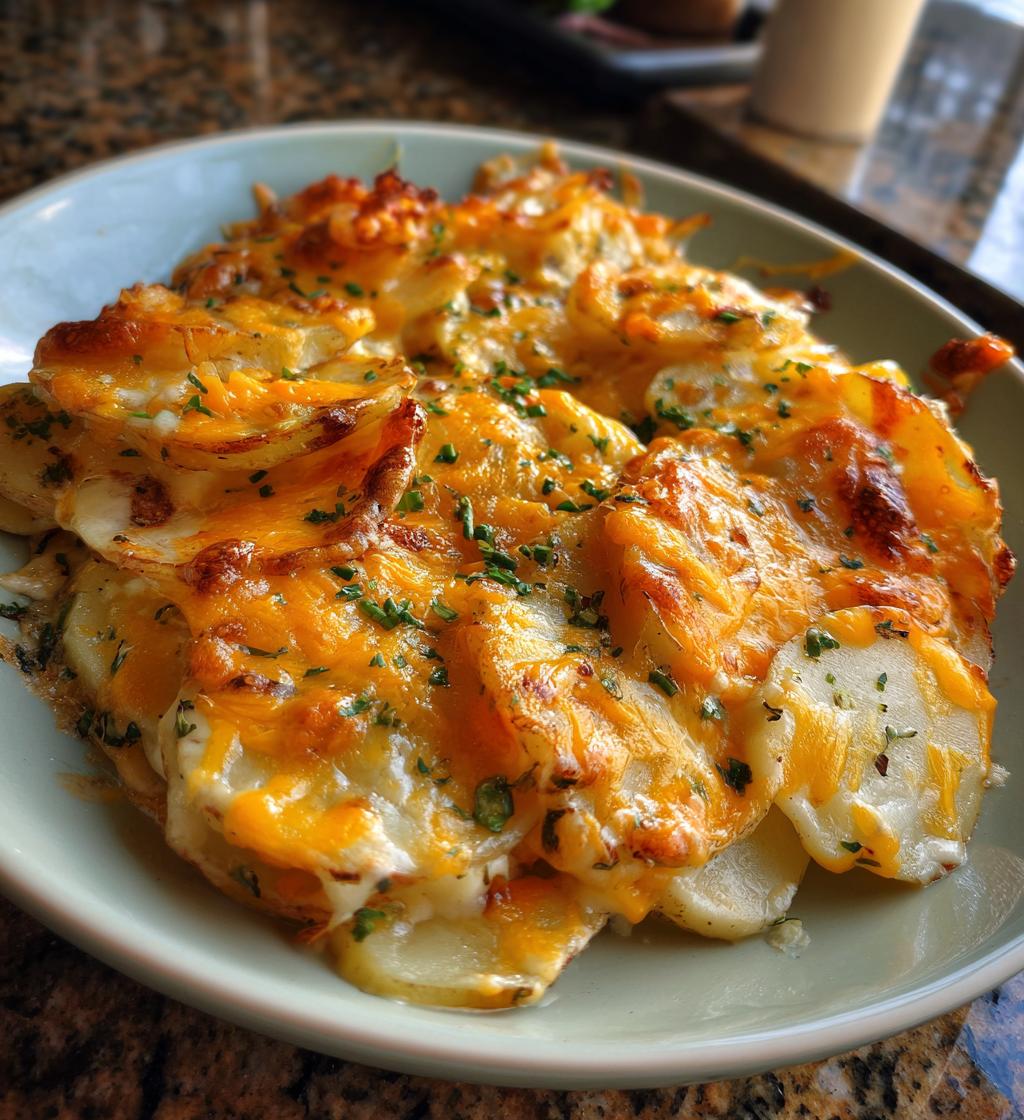 scalloped potatoes are a delicious side dish