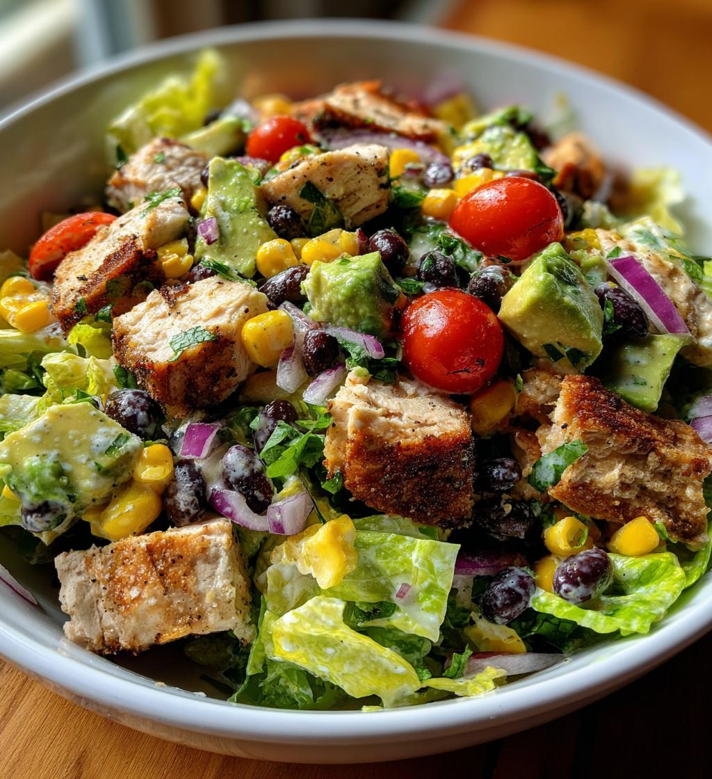 southwestern chopped chicken salad recipe - detail 1