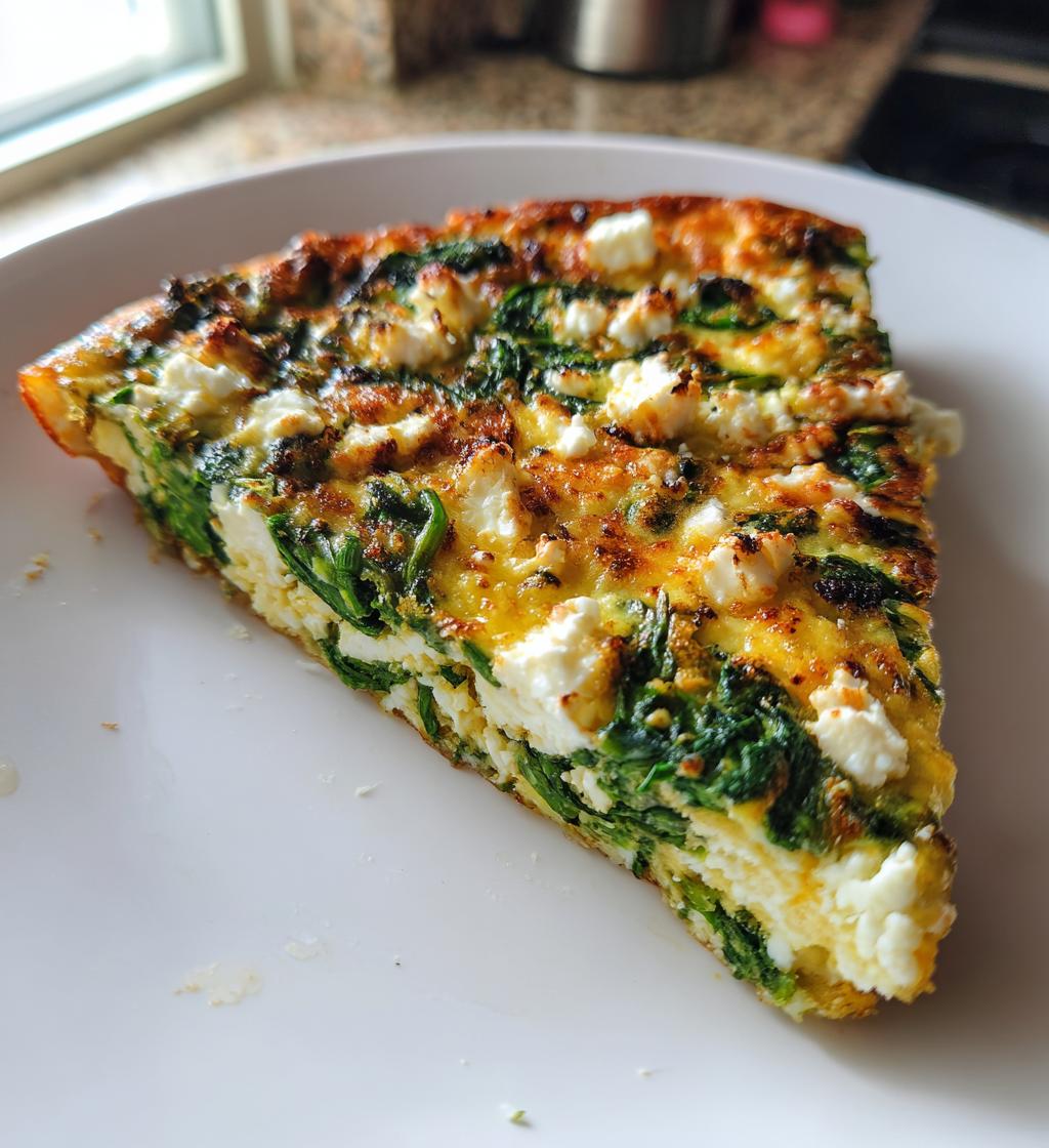 spinach frittata is a delicious and healthy dish