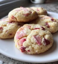 strawberry cheesecake cookies are a delicious treat