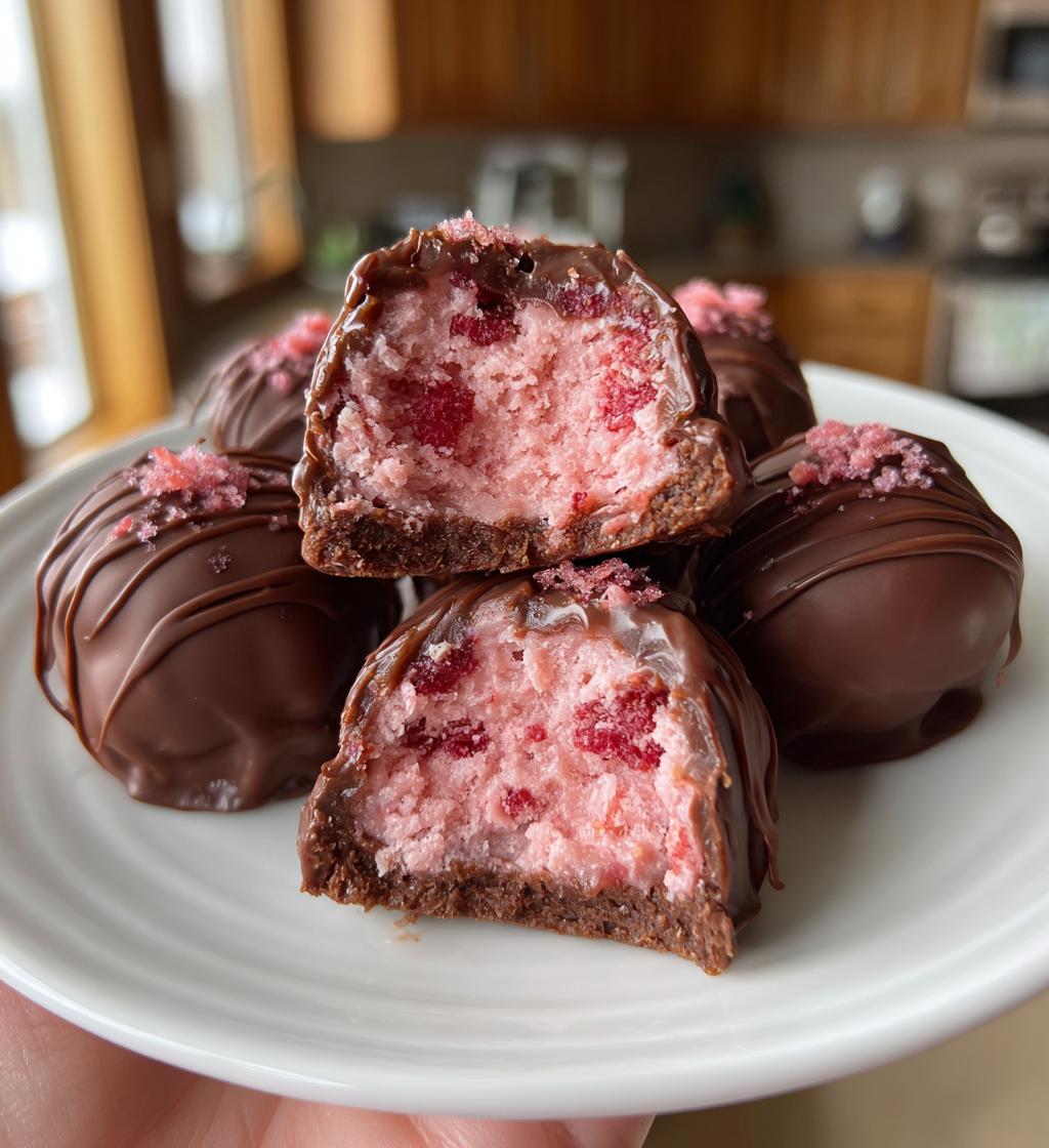 strawberry cheesecake truffles recipe