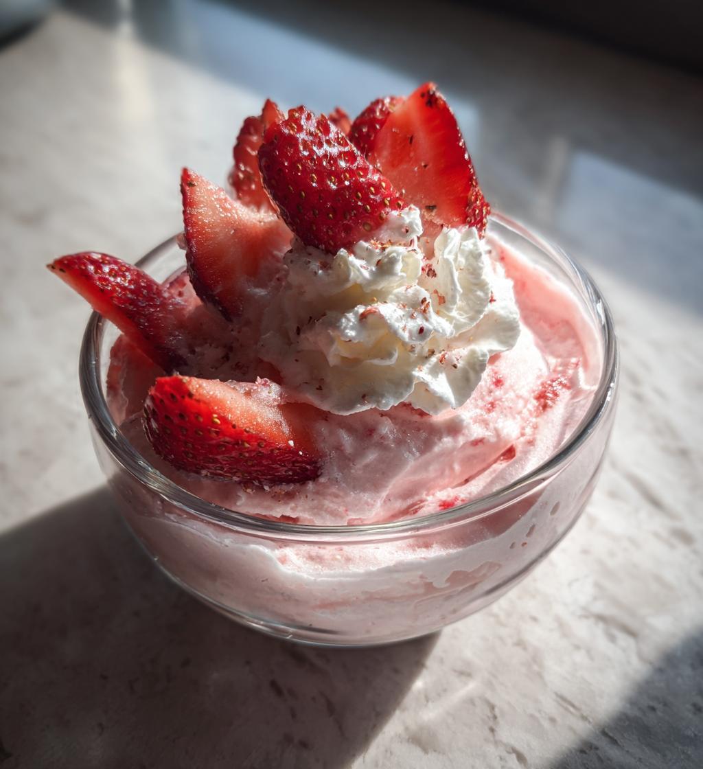 strawberry mousse is a delightful dessert recipe - detail 1