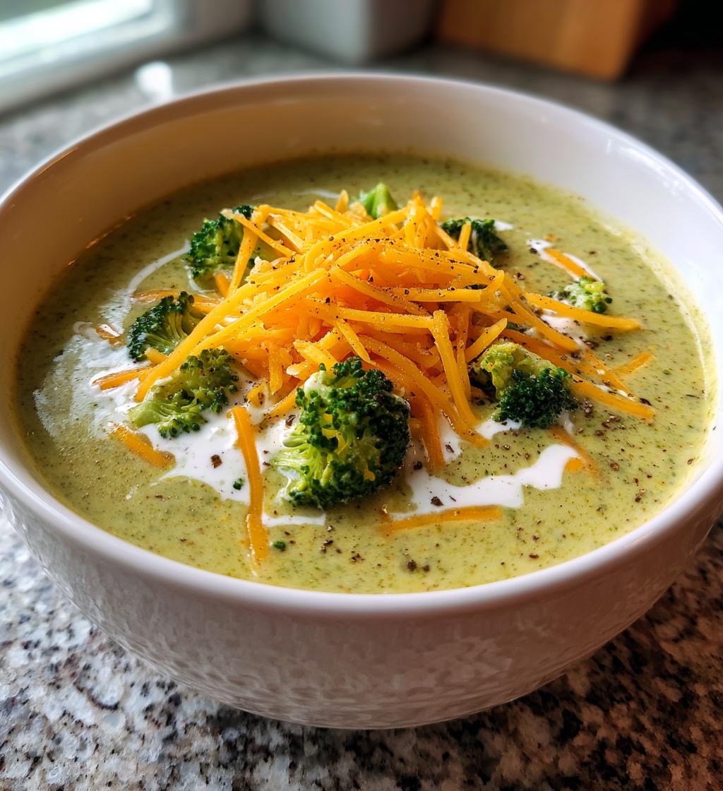 20 minute broccoli cheese soup