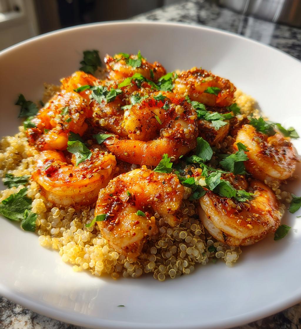 20 minute chili lime shrimp with quinoa - detail 1