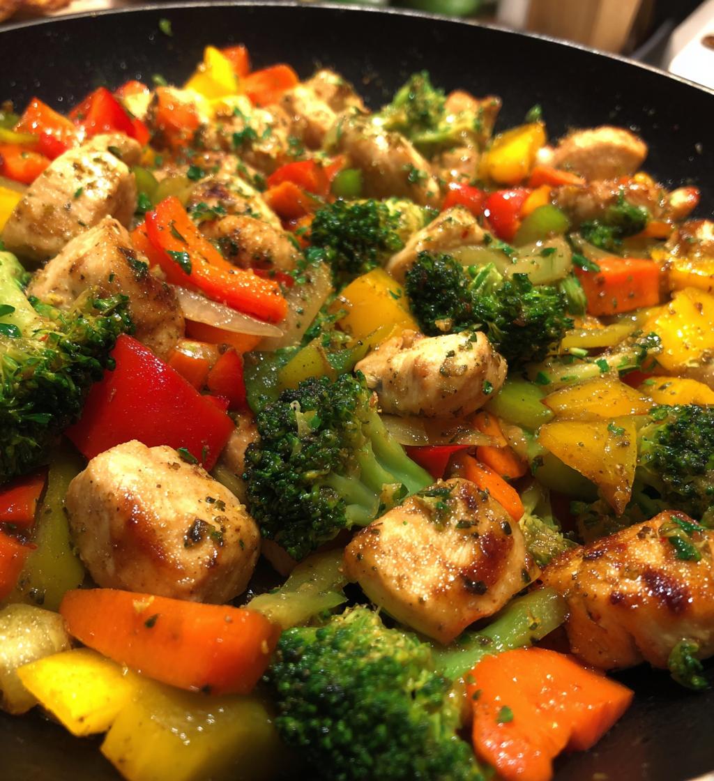 20 minute one pan chicken and veggies for busy nights - detail 1
