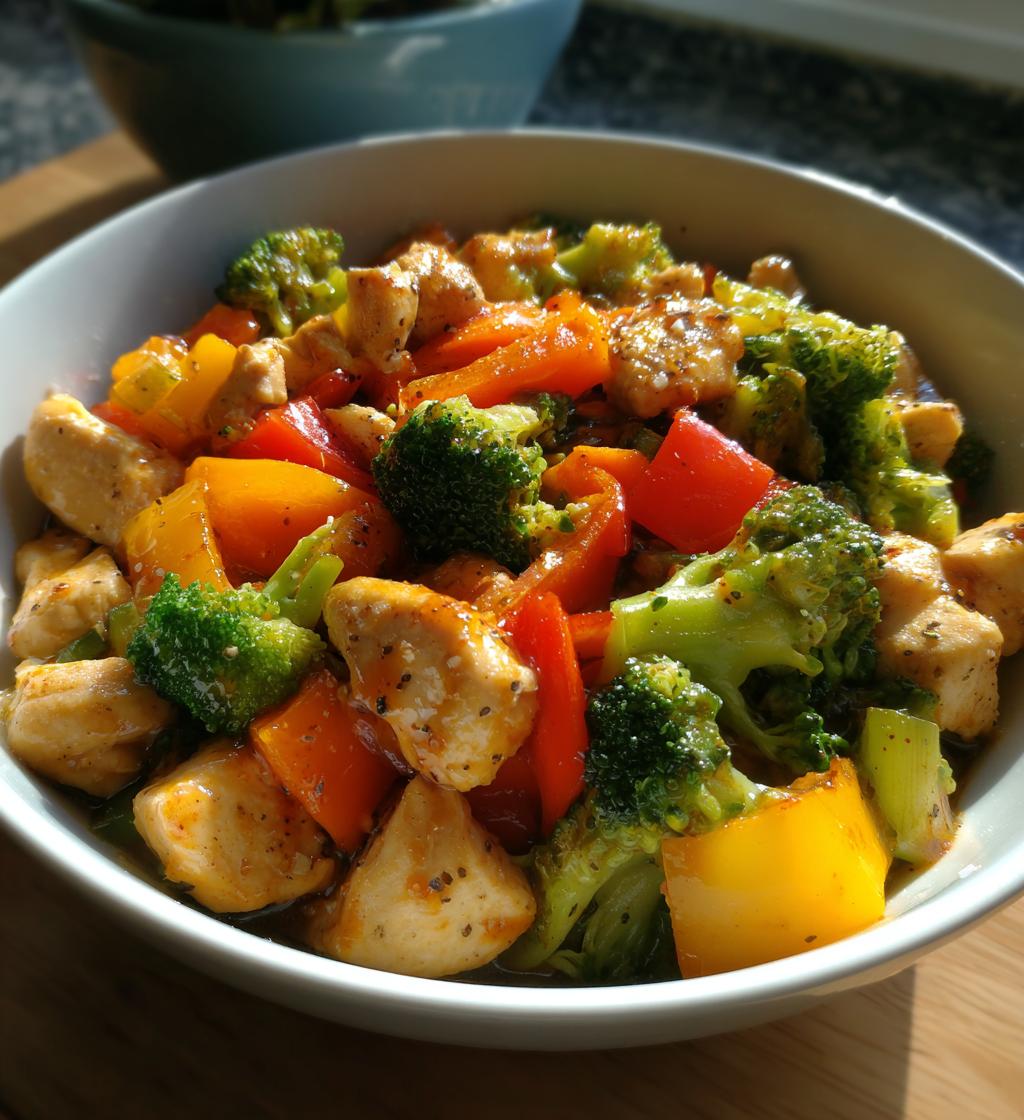 20 minute one pan chicken and veggies for busy nights