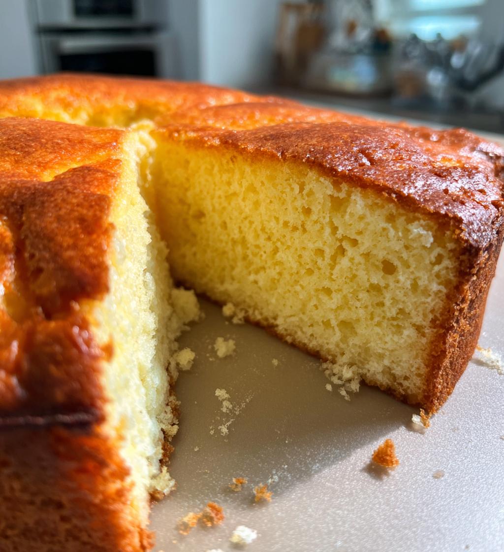 3 ingredient creamy yogurt cake - detail 1