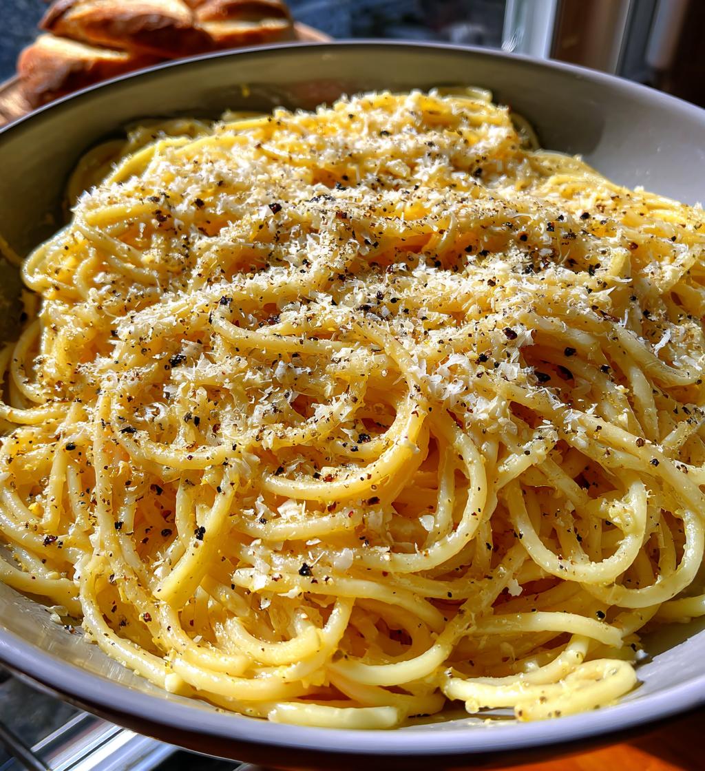 5 ingredient garlic parmesan pasta - detail 1