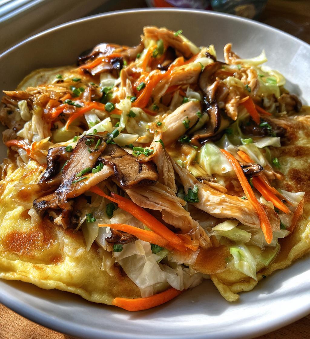 a cozy take on classic moo shu chicken - detail 1