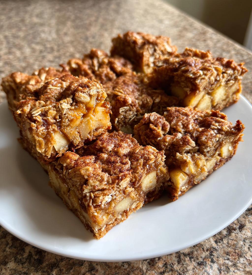 apple cinnamon breakfast bars - detail 1