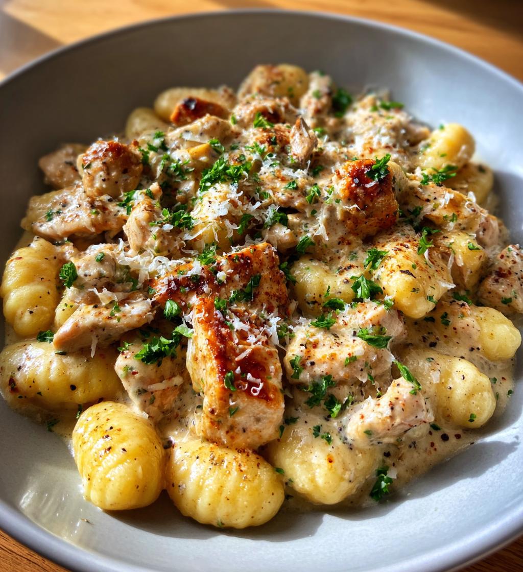 asiago chicken gnocchi - detail 1