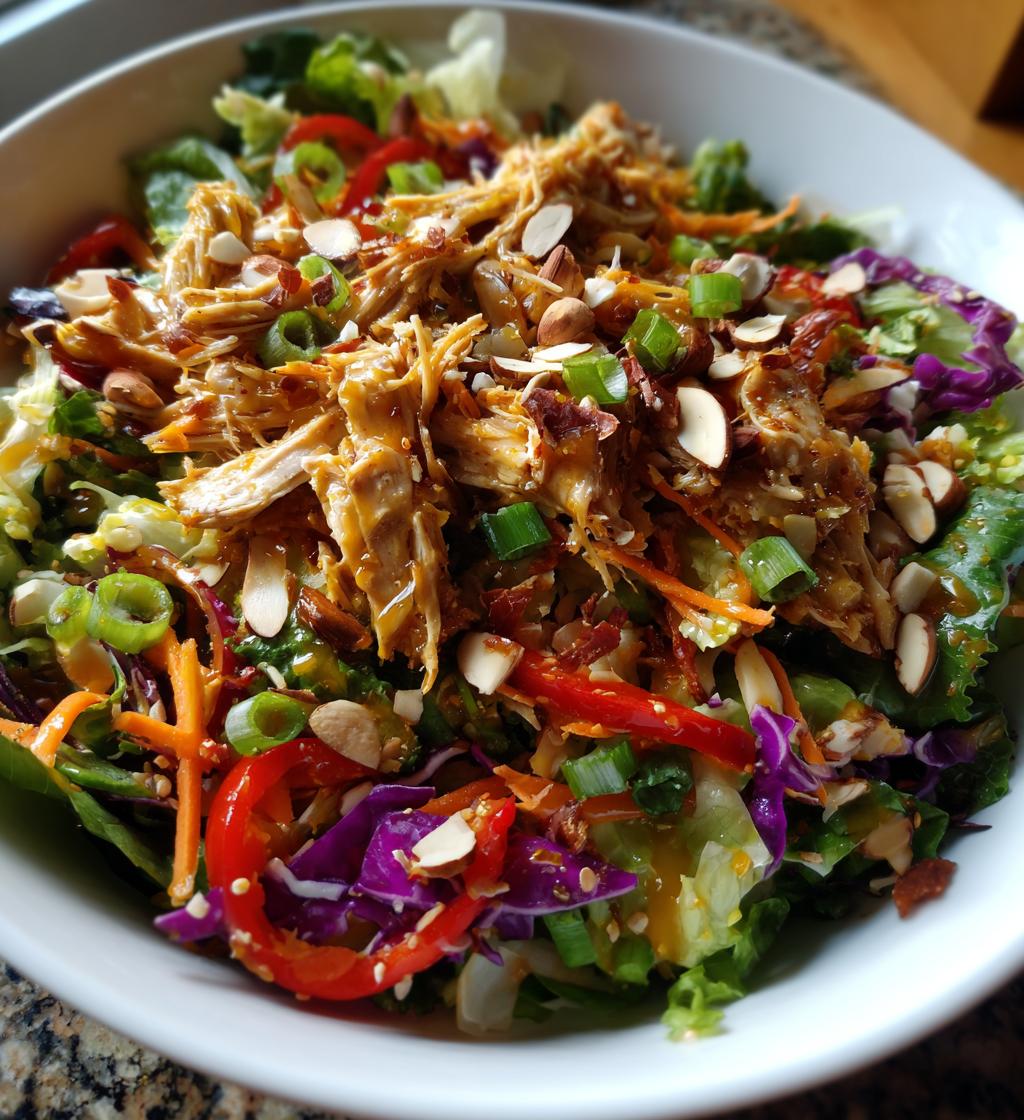 asian chicken crunch salad - detail 1