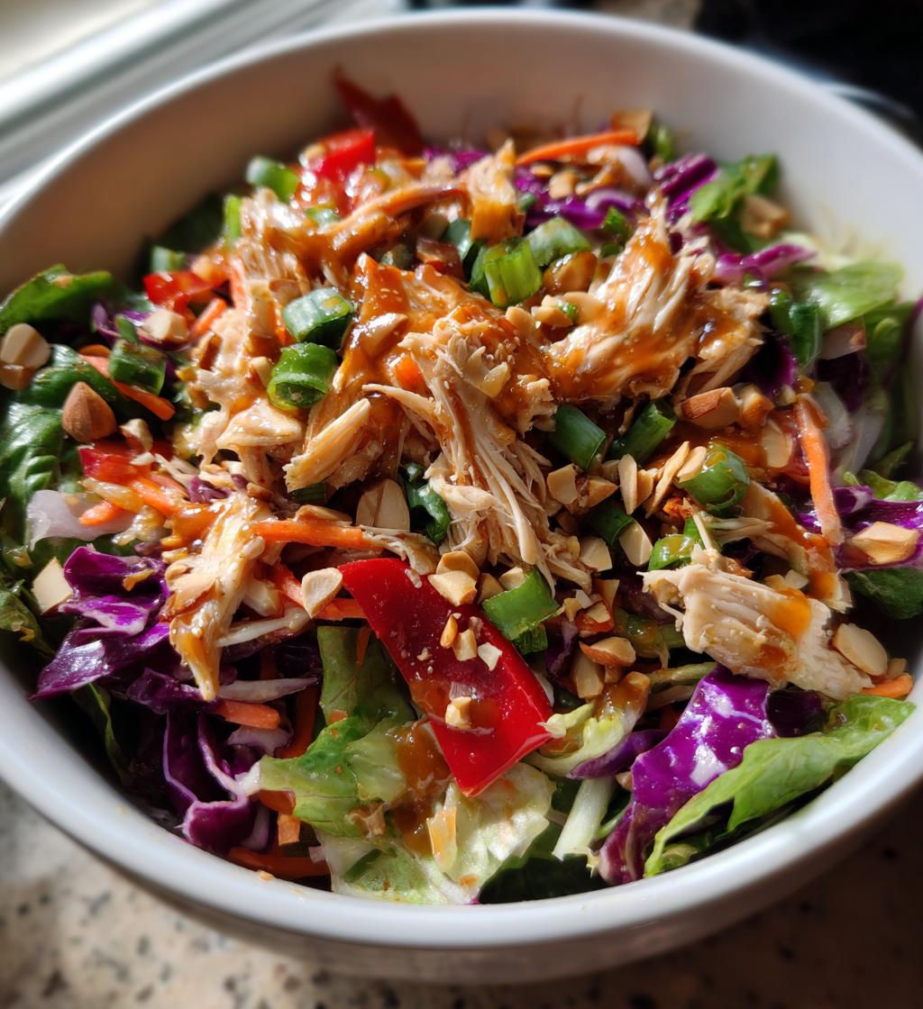 asian chicken crunch salad