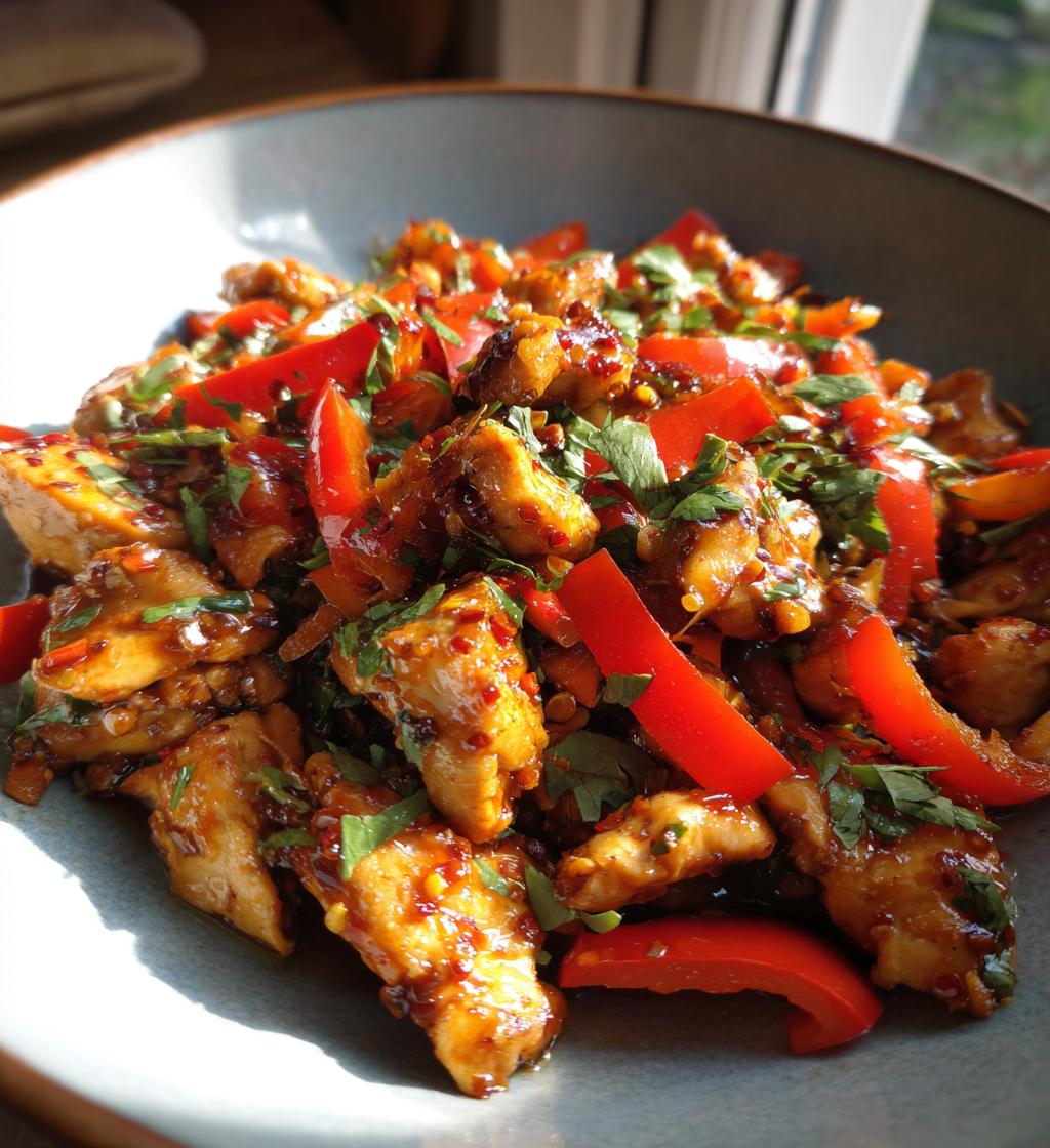 asian chilli chicken - detail 1