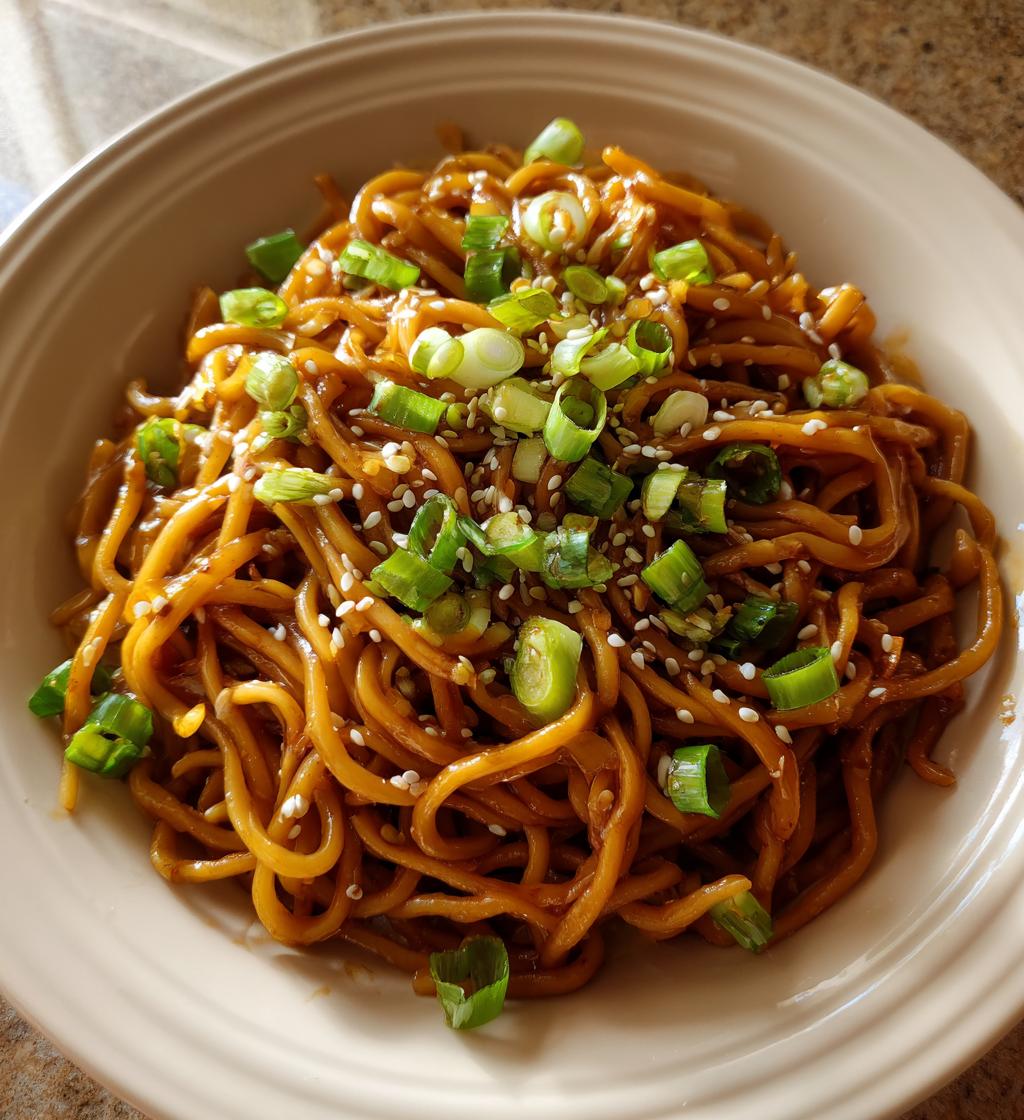 asian sesame noodles - detail 1