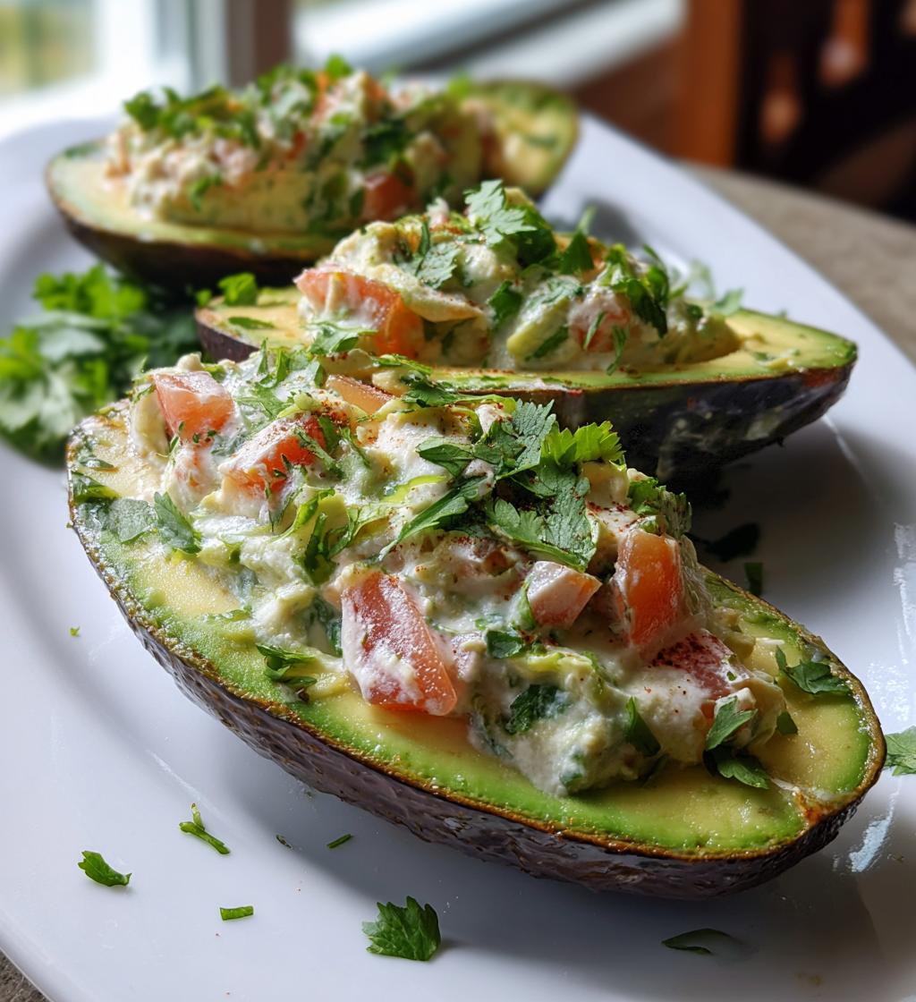avocado boat dip - detail 1
