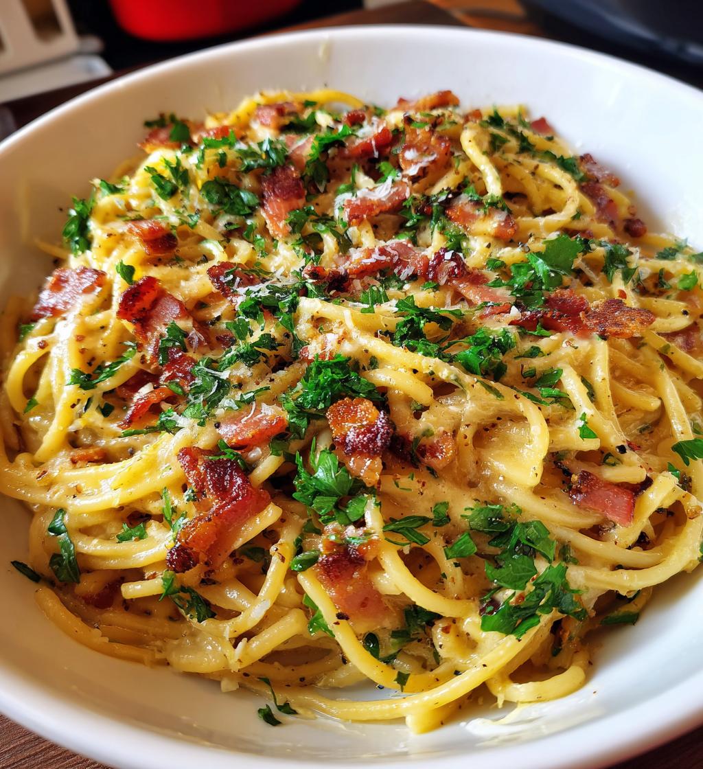 bacon carbonara pasta