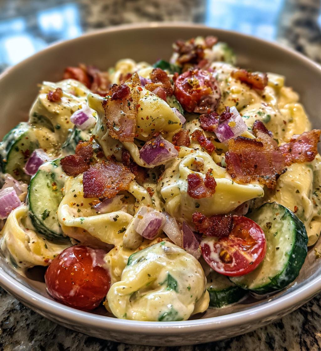 bacon ranch tortellini salad