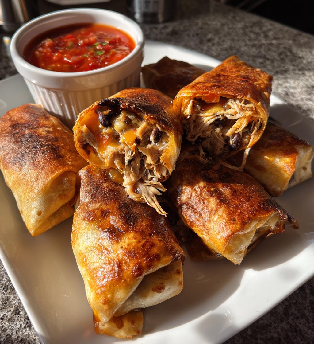 baked chicken chimichangas