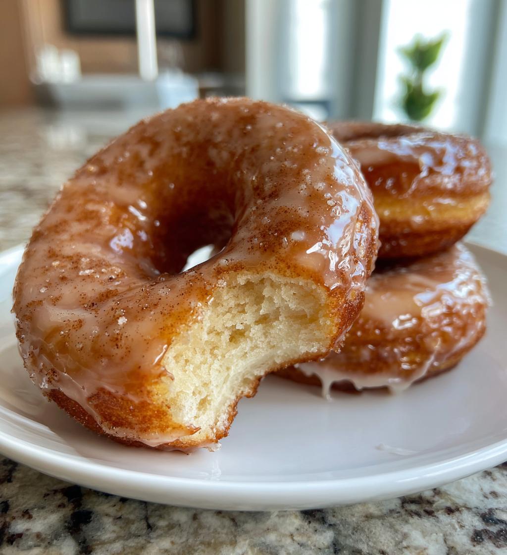 baked maple donuts with maple glaze