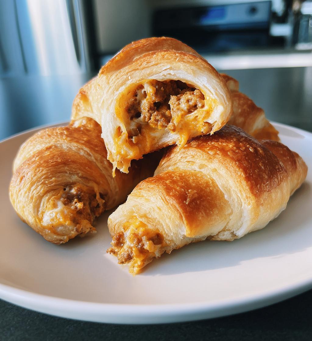 baked sausage cream cheese crescents