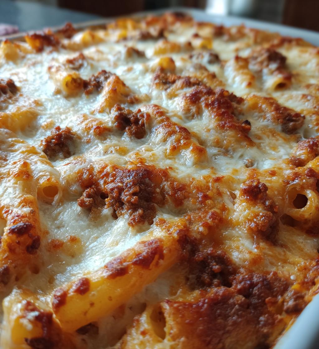 baked ziti with meat sauce