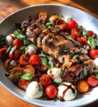 balsamic grilled chicken caprese salad