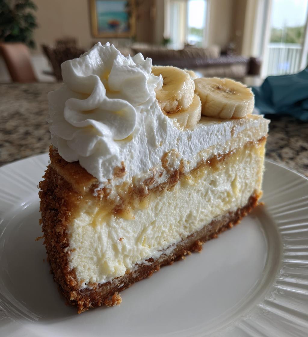 banana cream cheesecake - detail 1