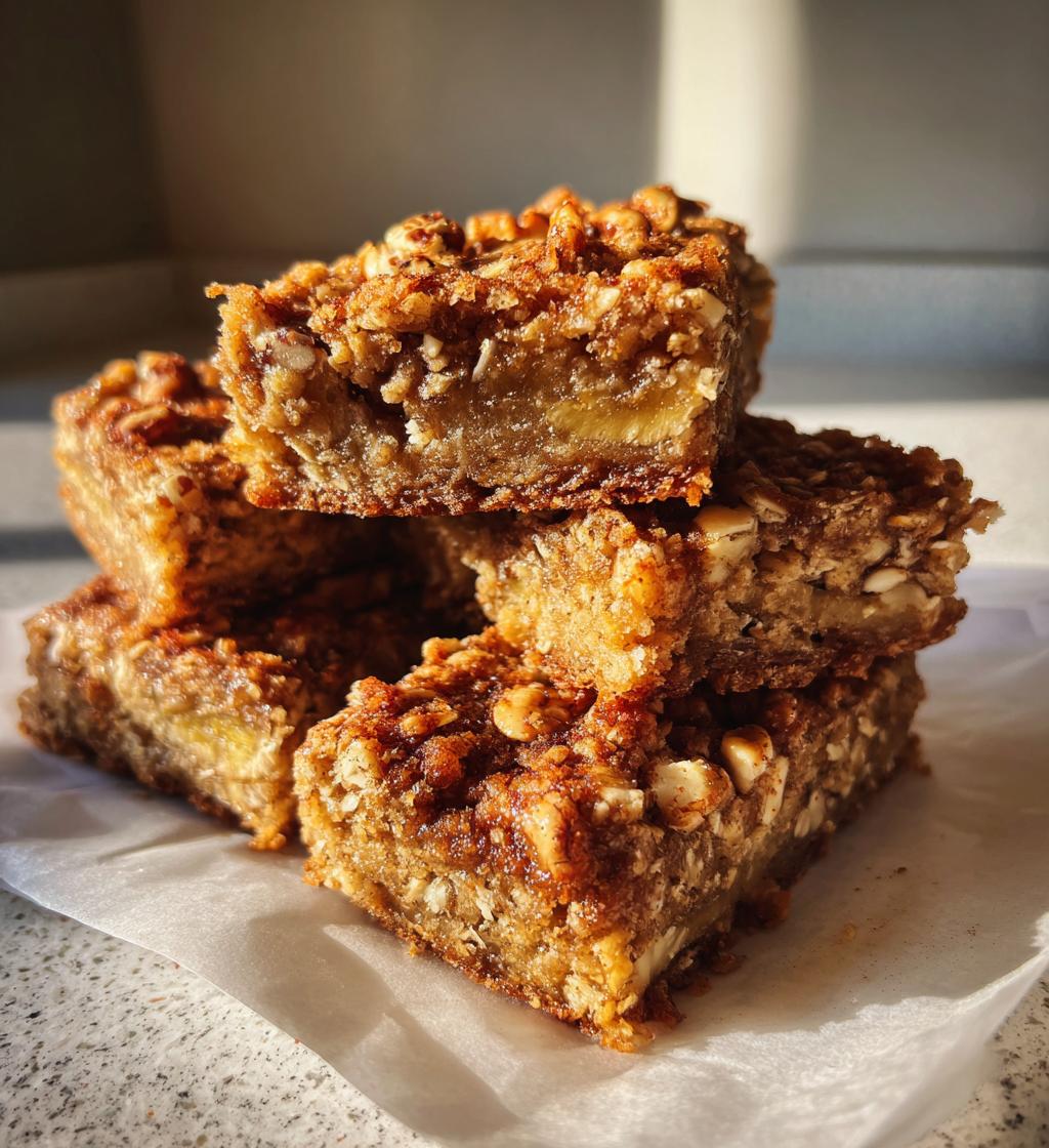 banana oat breakfast bars