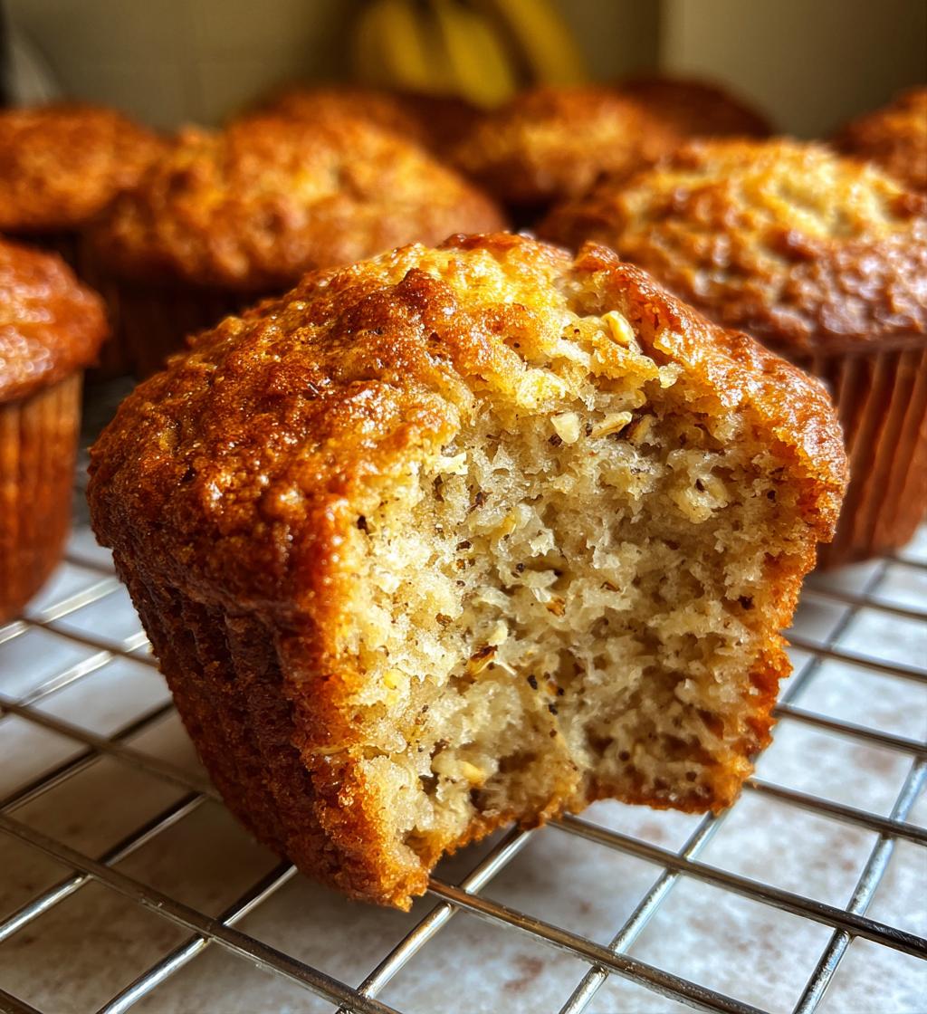banana oatmeal muffins