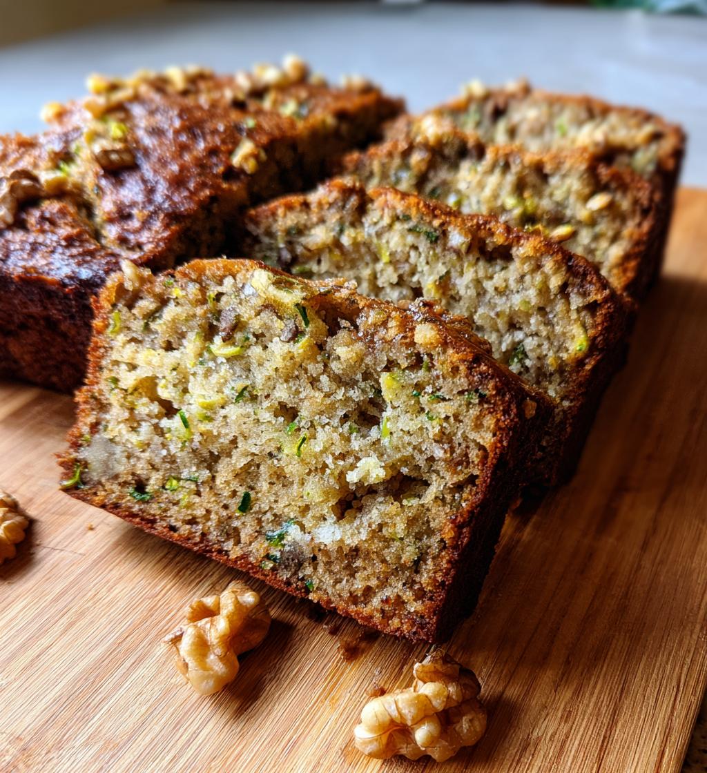 banana zucchini bread - detail 1
