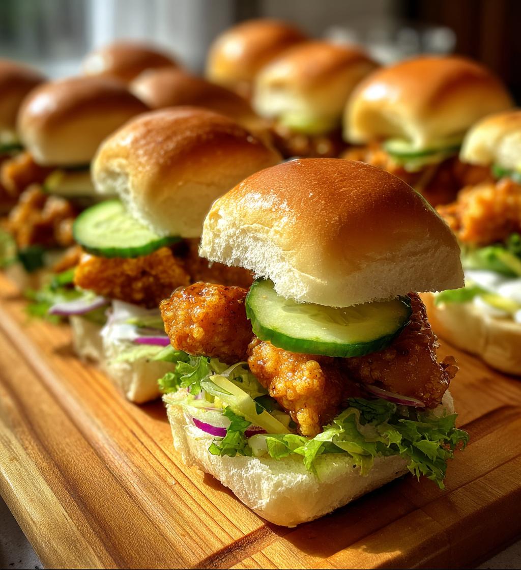 bang bang chicken sliders - detail 1