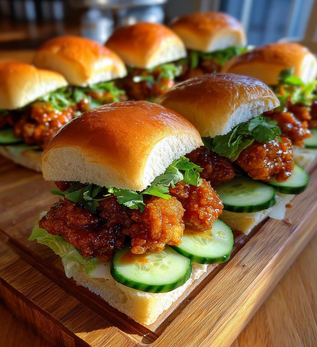 bang bang chicken sliders