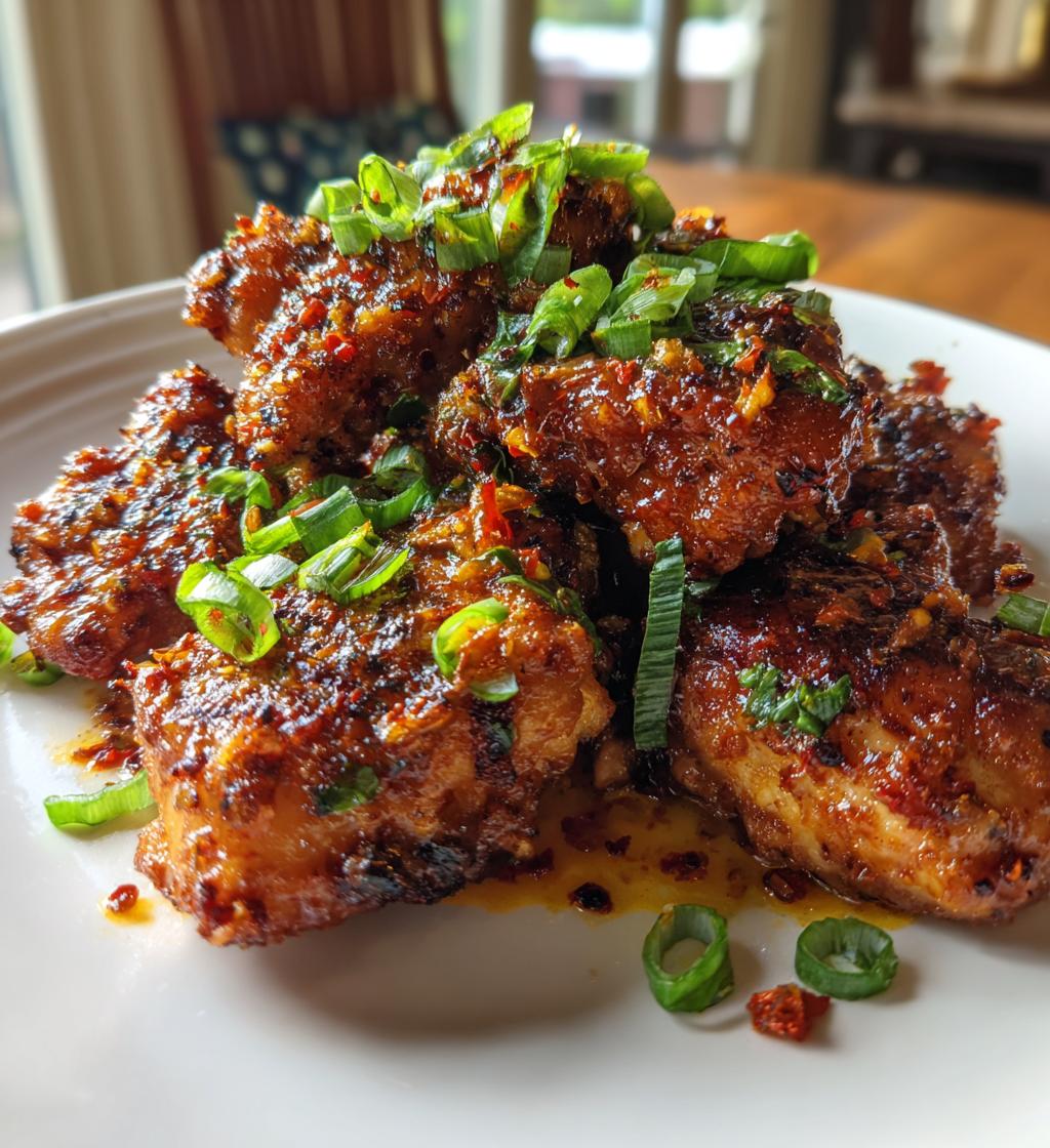 bang bang chicken thighs - detail 1