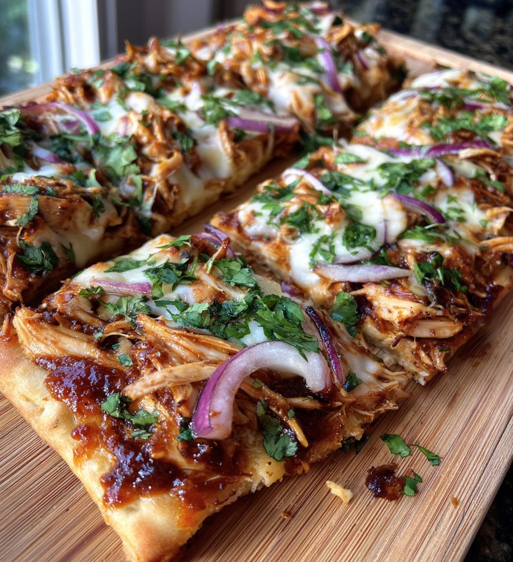 bbq chicken flatbread - detail 1