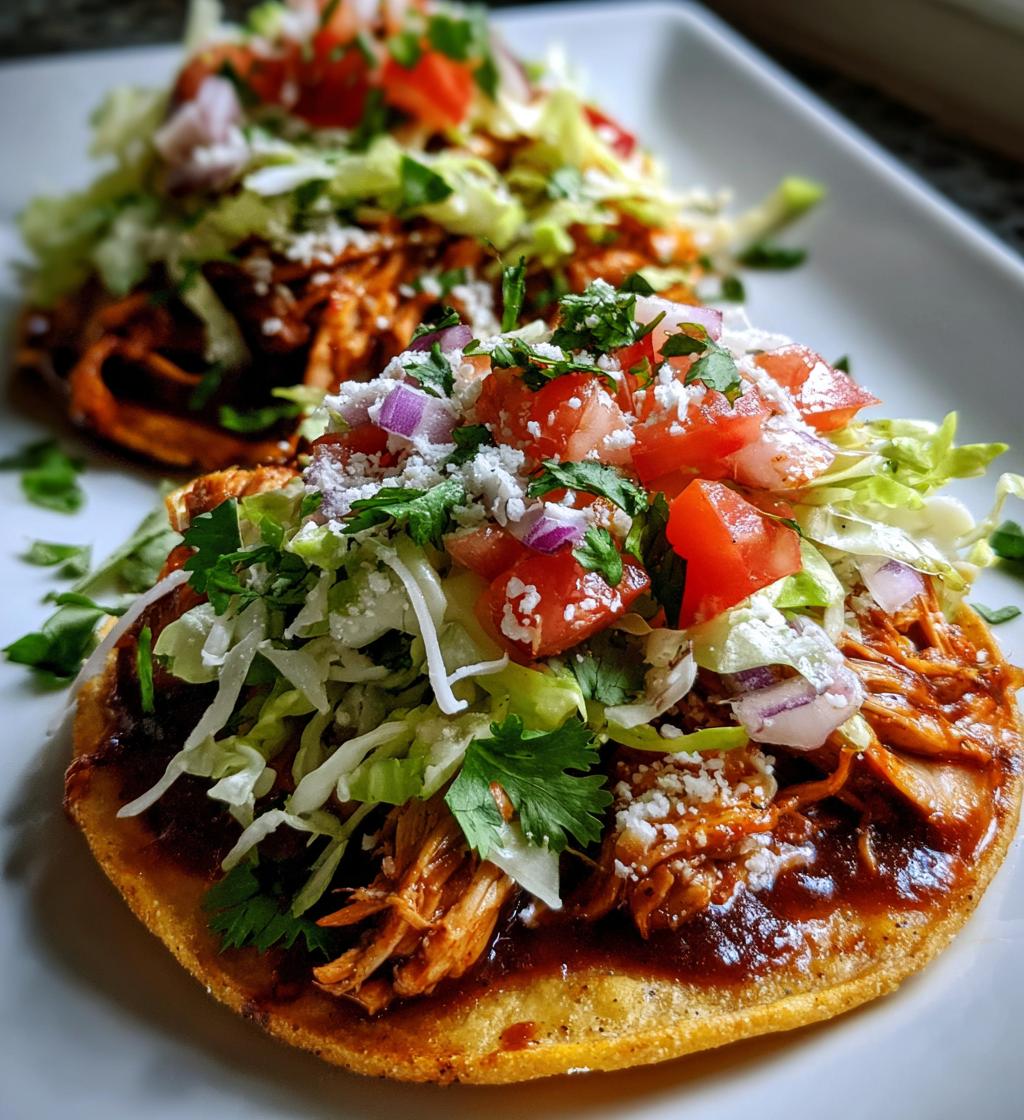 bbq chicken tostadas - detail 1