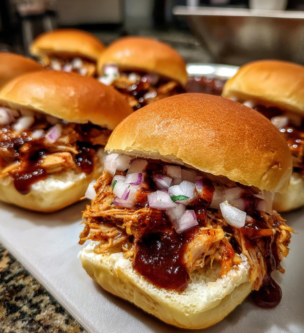 bbq pulled chicken sliders
