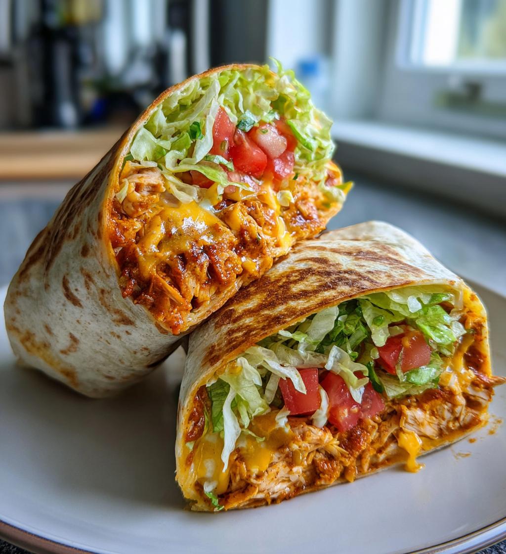 bbq ranch chicken wrap