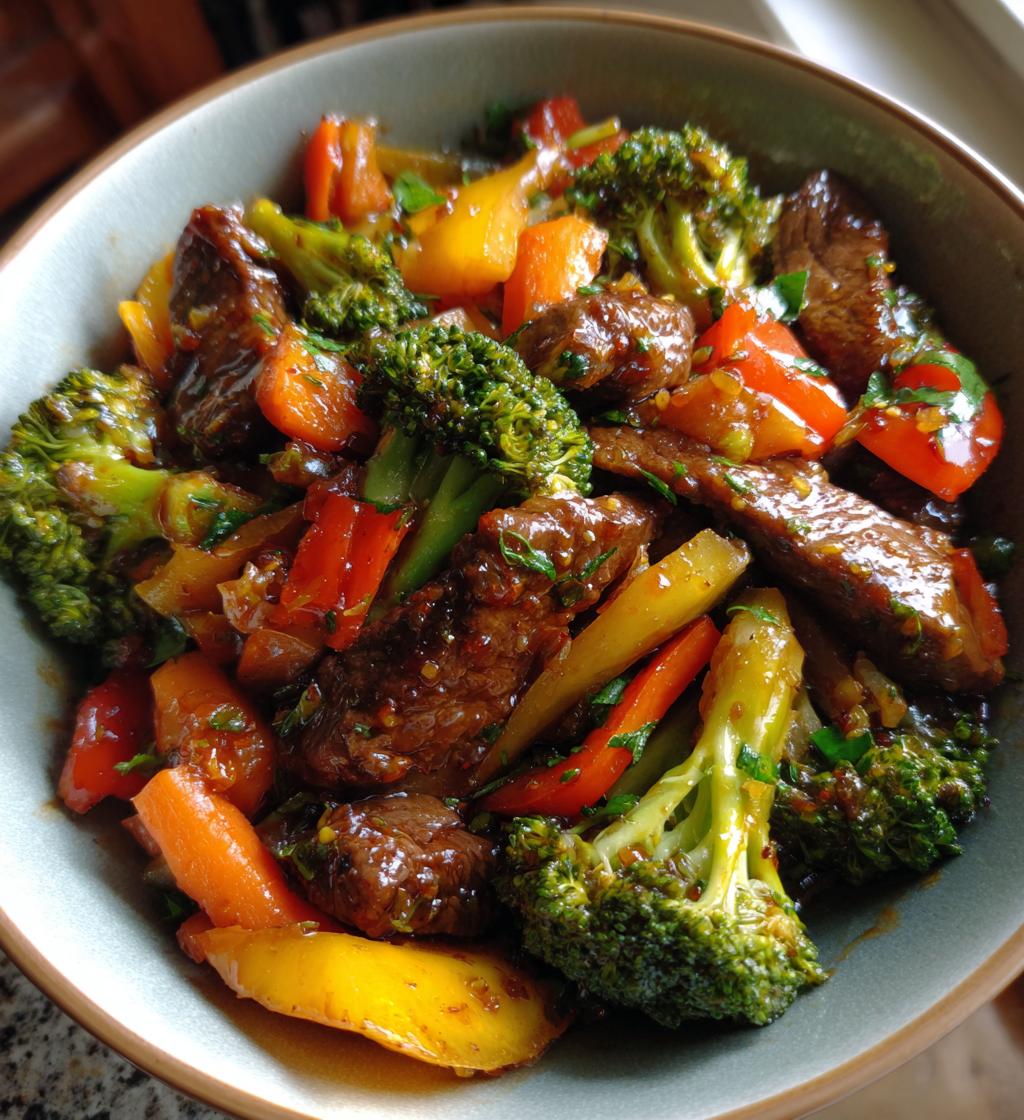 beef stir fry with vegetables