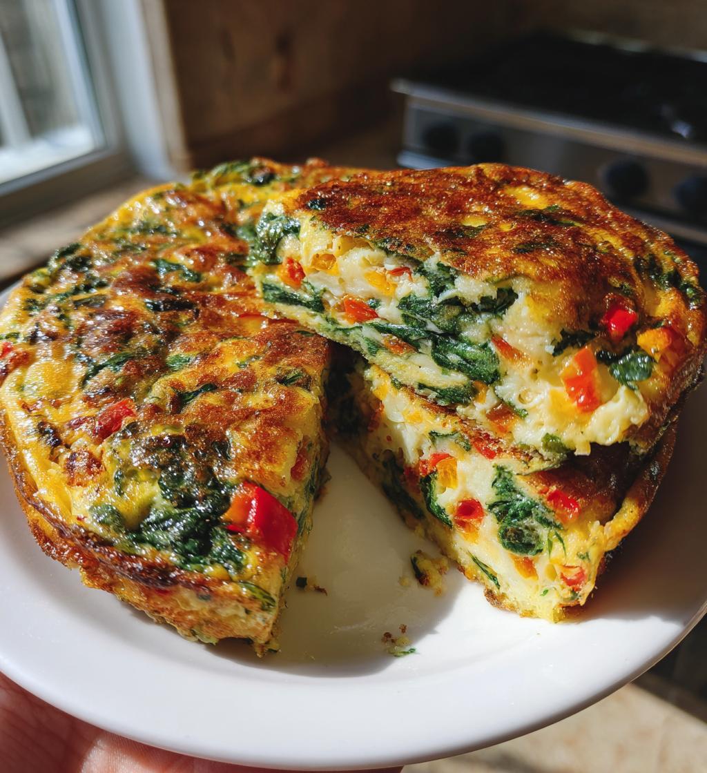 best spinach frittata ever - detail 1