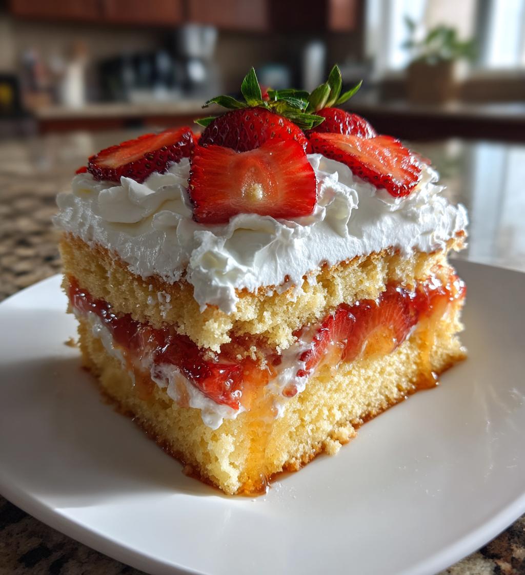 best strawberry poke cake