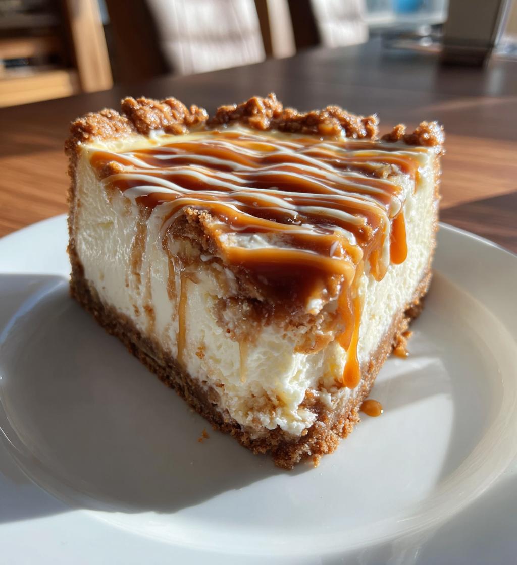 biscoff salted caramel cheesecake - detail 1