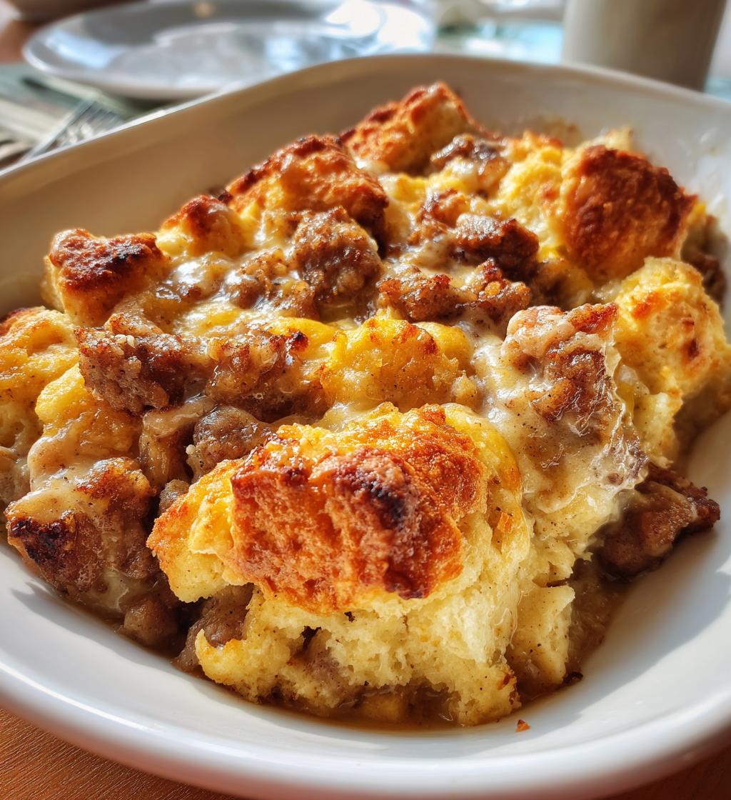 biscuits and gravy casserole