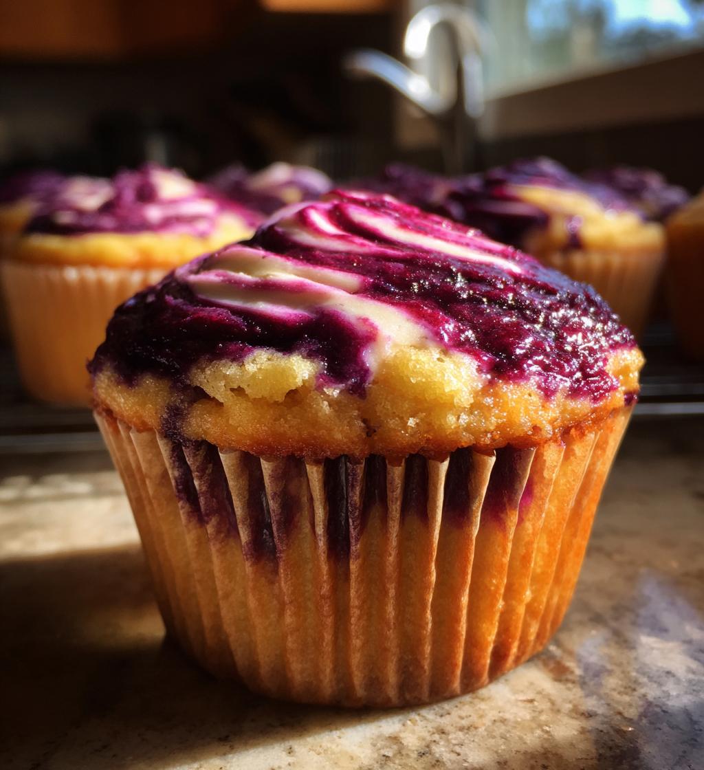 blackberry swirl cupcakes