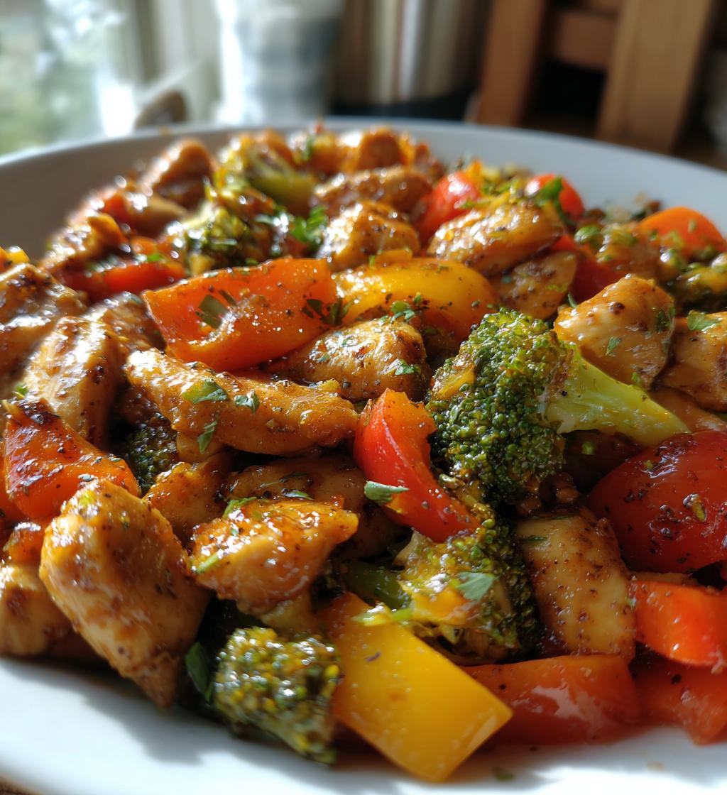blackstone griddle chicken stir fry - detail 1