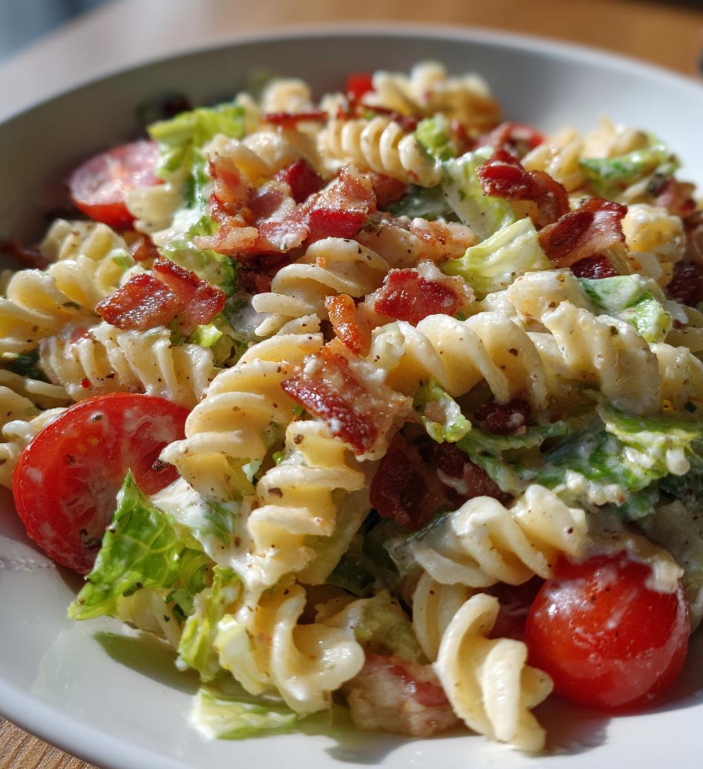 blt pasta salad - detail 1